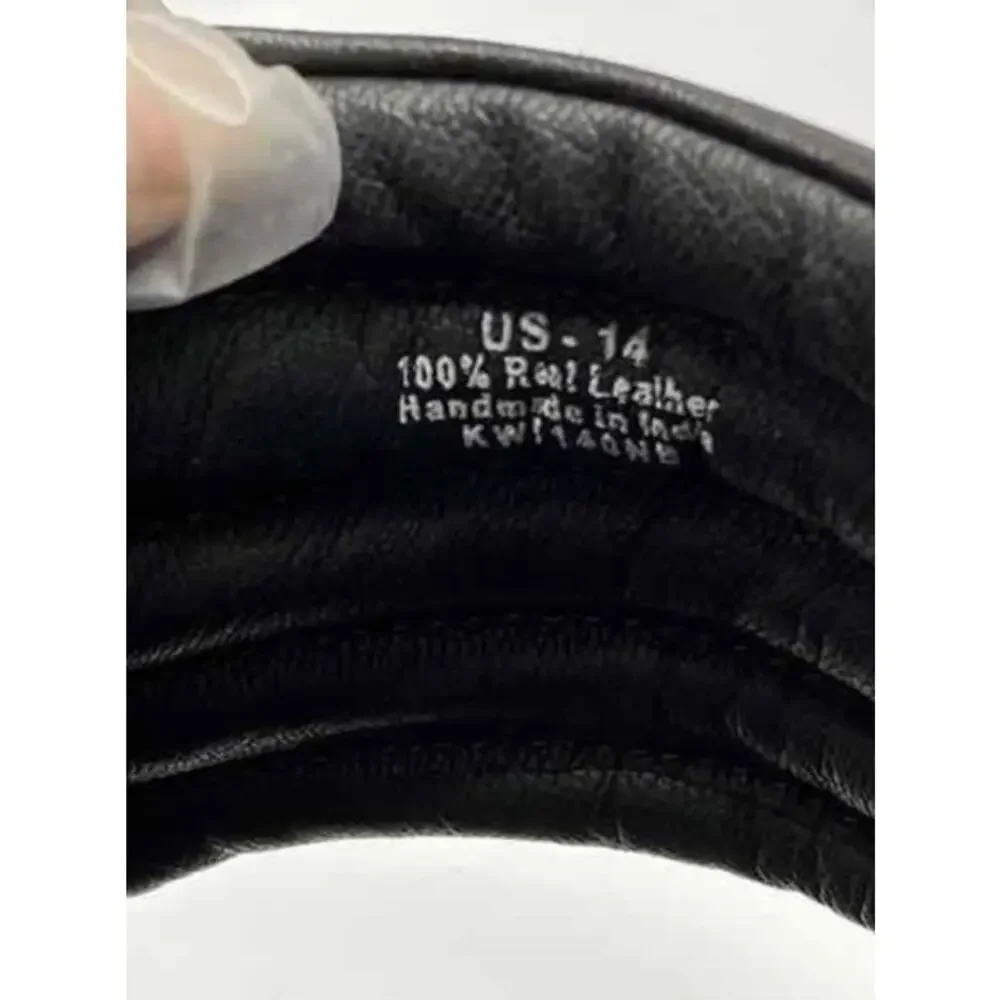 Anthony Veer Key West Leather Slide Sandals 14D